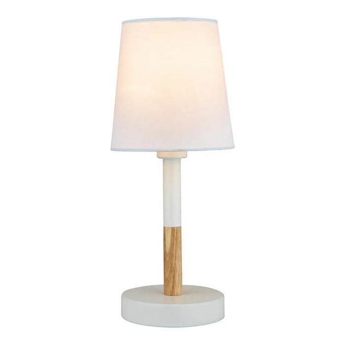 Desk lamp EDM 32016 White Wood Steel 40 W 220-240 V Ø 13 x 32 cm - Декорация и Осветление<<<Дом