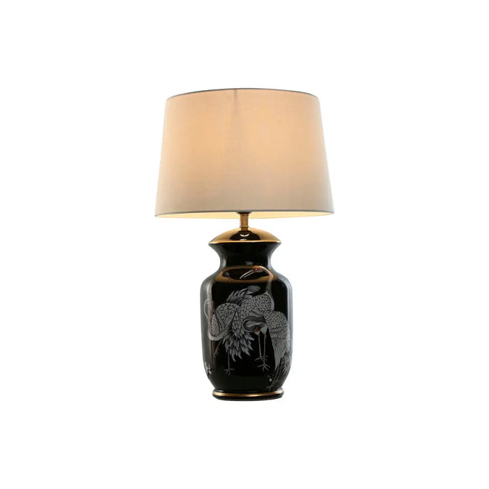 Desk lamp Home ESPRIT Black Golden Ceramic 50 W 220 V 40 x 40 x 70 cm - Декорация и Осветление<<<Дом