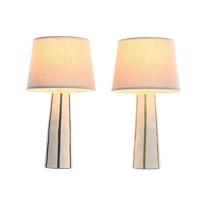 Desk lamp Home ESPRIT Blue White Green 50 W 220 V (2 Units) - Декорация и Осветление<<<Дом