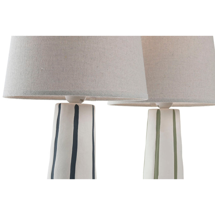Desk lamp Home ESPRIT Blue White Green 50 W 220 V (2 Units) - Декорация и Осветление<<<Дом