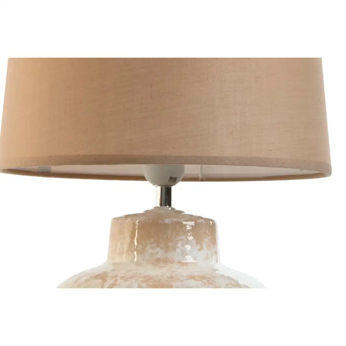 Desk lamp Home ESPRIT Brown Beige Stoneware 50 W 220 V 30 x 30 x 44 cm - Декорация и Осветление<<<Дом