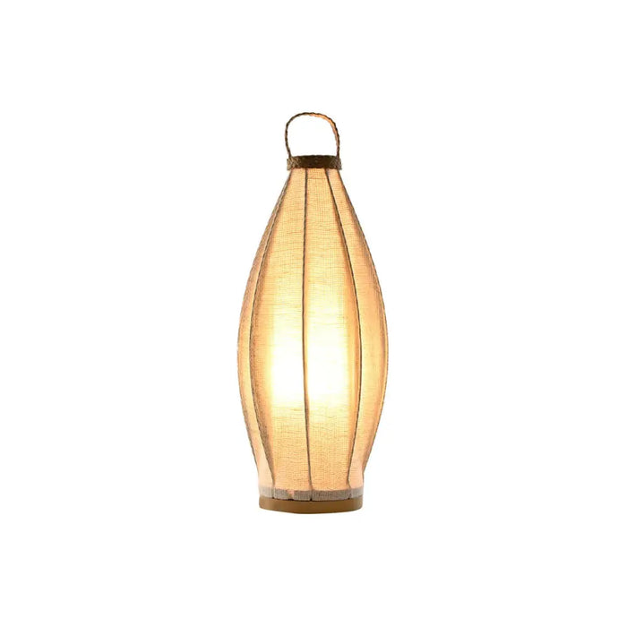 Desk lamp Home ESPRIT Brown Linen Metal Rope 25 x 25 x 60 cm - Декорация и Осветление<<<Дом