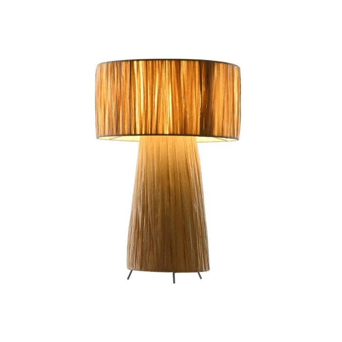 Desk lamp Home ESPRIT Brown Metal Raffia 50 W 220 V 27 x 27 x 40 cm - Декорация и Осветление<<<Дом