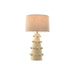 Desk lamp Home ESPRIT Cream Stoneware 50 W 220 V 40 x 40 x 76 cm - Декорация и Осветление<<<Дом