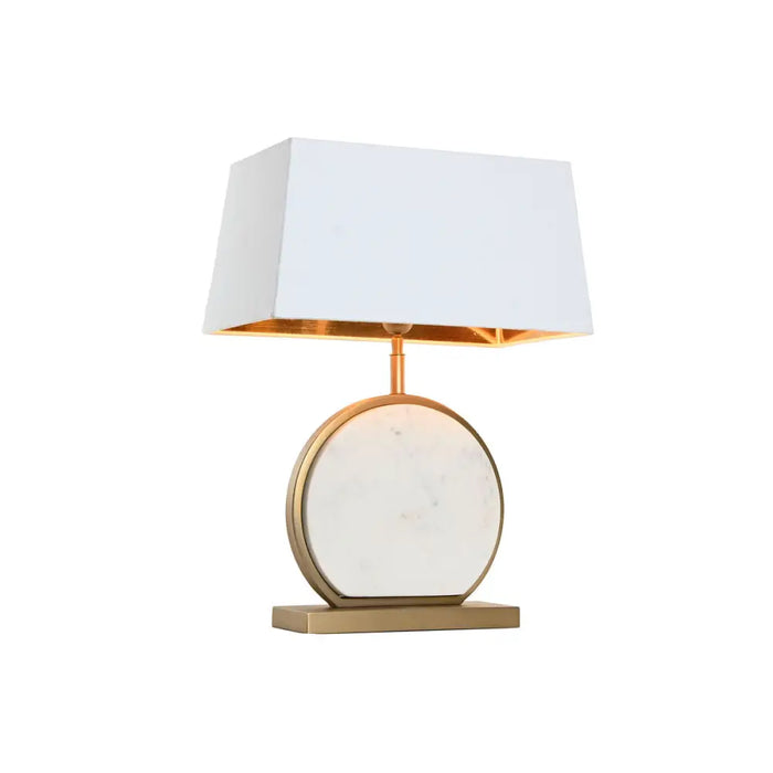 Desk lamp Home ESPRIT White Golden 50 W 220 V - Декорация и Осветление<<<Дом Градина<<<BigBuy&&&Лампи<<<Декорация и