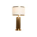 Desk lamp Home ESPRIT White Golden 50 W 220 V - Декорация и Осветление<<<Дом Градина<<<BigBuy&&&Лампи<<<Декорация и