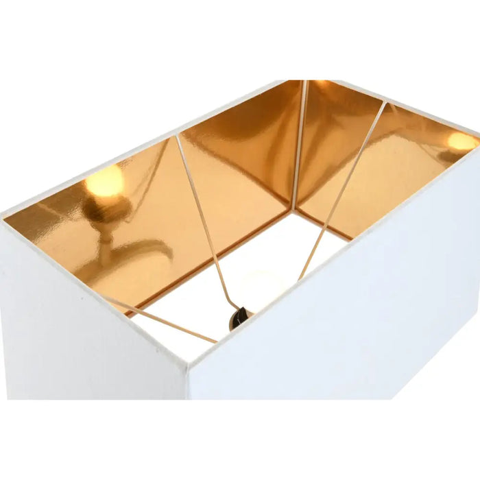 Desk lamp Home ESPRIT White Golden 50 W 220 V - Декорация и Осветление<<<Дом Градина<<<BigBuy&&&Лампи<<<Декорация и