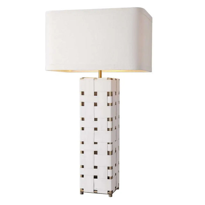Desk lamp Home ESPRIT White Golden - Декорация и Осветление<<<Дом Градина<<<BigBuy&&&Лампи<<<Декорация и