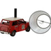 Desk lamp Home ESPRIT White Red Linen Metal 20 x 14 x 27 cm - Декорация и Осветление<<<Дом