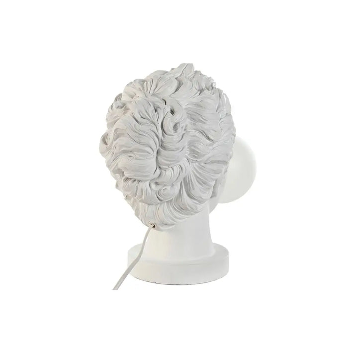 Desk lamp Home ESPRIT White Resin Plastic 220 V 20 x 36 x 31 cm - Декорация и Осветление<<<Дом