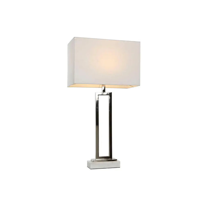 Desk lamp Home ESPRIT White Silver 50 W 220 V - Декорация и Осветление<<<Дом Градина<<<BigBuy&&&Лампи<<<Декорация и