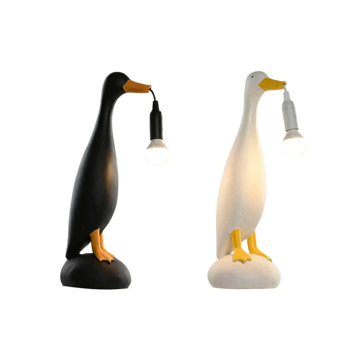 Desk lamp Home ESPRIT Yellow White Black 25 W 220 V (2 Units) - Декорация и Осветление<<<Дом