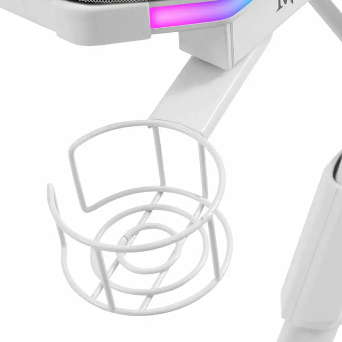 Desk Mars Gaming MGDXLRGBW LED RGB White Steel 160 x 60 cm - Компютър Игри<<<Компютри| Електроника<<<BigBuy&&&Аксесоари