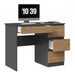 Desk MIJAS RIGHT 98x51x76 cm Anthracite/Artisan - Traditional desksBIR-TRA<<<DesksBIR<<<ActionPL