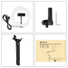 Desktop arm stand Puluz with 20cm LED Vlogging Ring PKT3089B - Ring lights<<<Photo studio<<<Photo