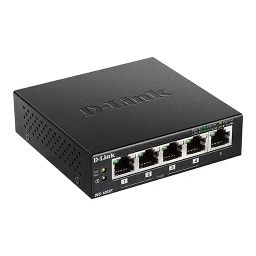 Desktop Switch D-Link DES-1005P/E - Комутатор - Неуправляеми<<<Мрежи<<<Мрежи и умен дом<<<ALSO&&&Компютър Мрежи и
