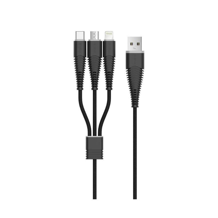 Cable DEVIA FISH 3 in 1 microUSB-lightning-type c
