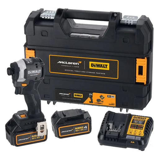 DEWALT DCF85MM2T-QW MCLAREN 18 V 205.00 nm NUMBER OF BATTERIES 2 4.00 Ah SUITCASE - Акумулаторни бормашини и