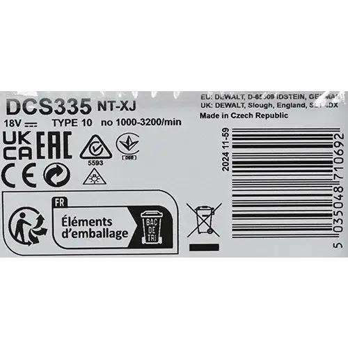 DeWALT DCS335NT power jigsaw 3200 spm 2 kg - JigsawsNAK-WYR<<<Cordless toolsNAK<<<ActionPL
