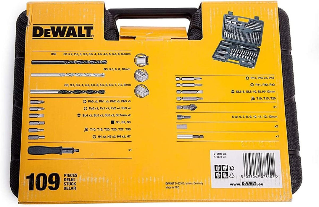 SET OF BITS WITH DRILL 109H. DEWALT