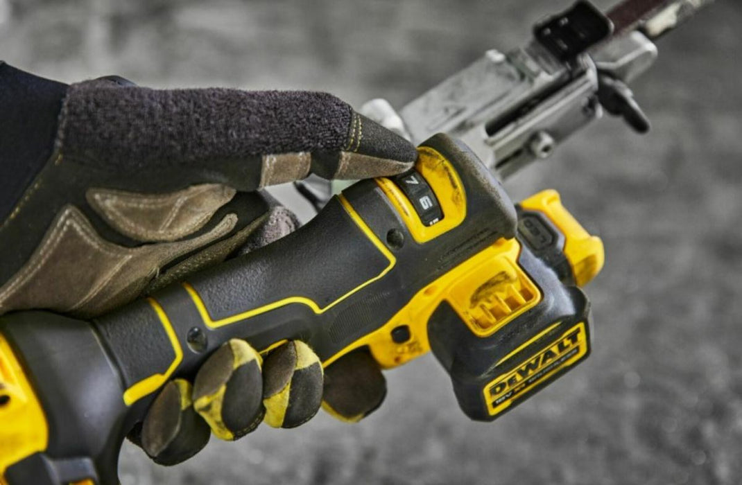 CORDLESS BELT SANDER DEWALT DCM200N-XJ 18 V, WITHOUT BATTERY AND CHARGER
