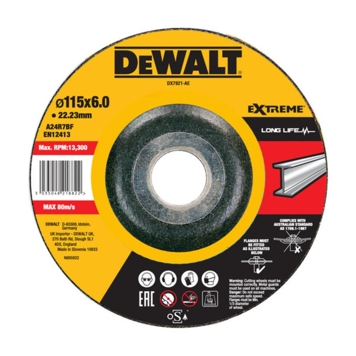 DISC FOR METAL Ф115Х6.0MM DEWALT