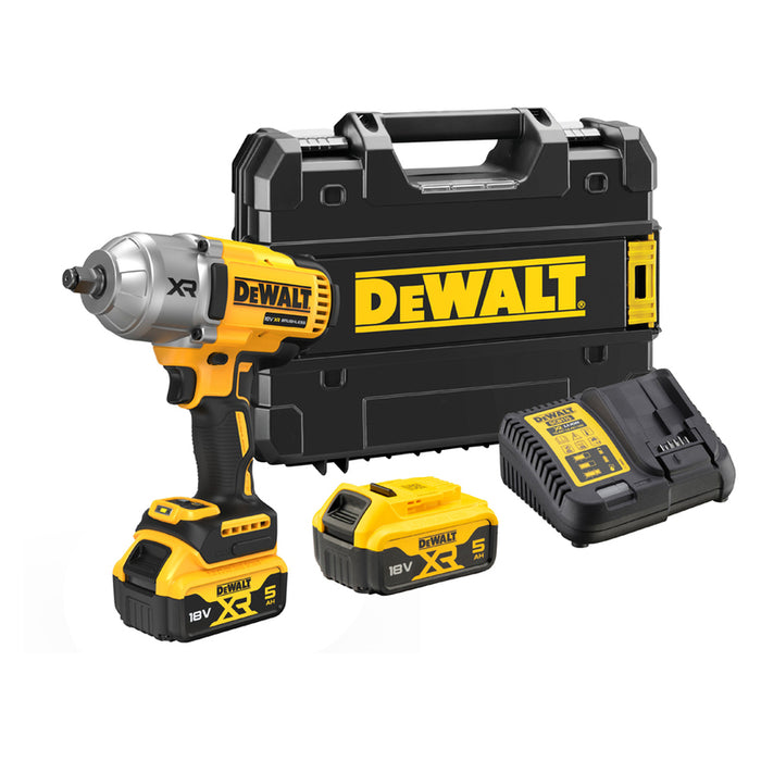 DEWALT DCF900P2T-QW CORDLESS IMPACT WRENCH 18 V, 1355.00 nm, NUMBER OF BATTERIES 2, BATTERY CAPACITY 5.00 Ah, CASE