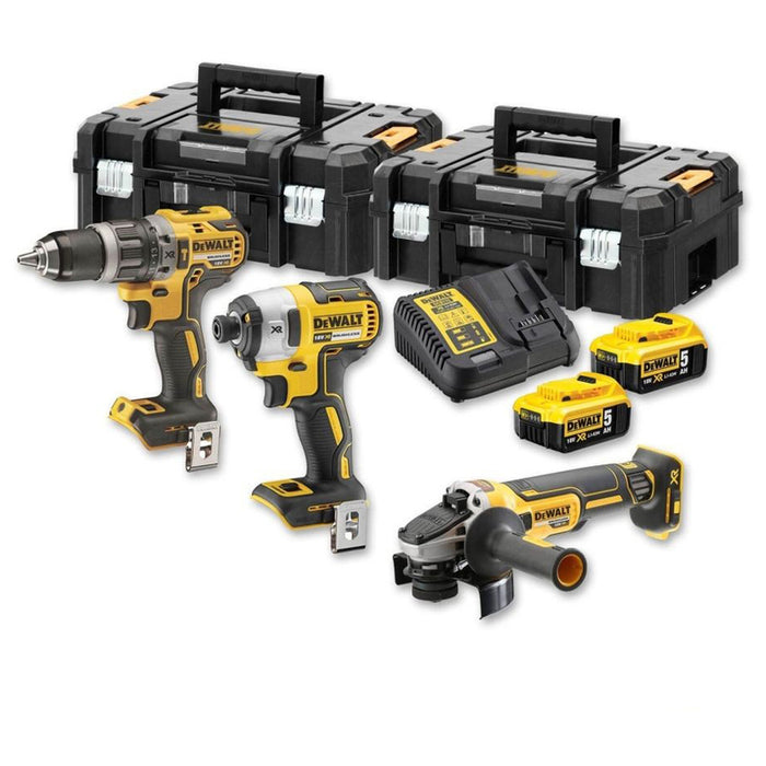 DEWALT BRUSHLESS BATTERY KIT DCK384P2T-QW 18 V, NUMBER OF BATTERIES 2, 5.00 Ah, CASE