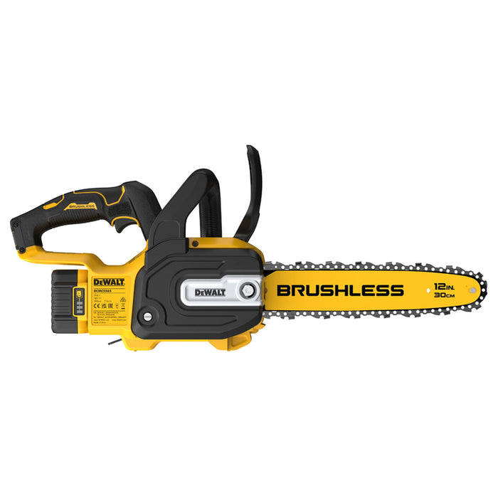 CORDLESS CHAINSAW DEWALT DCMCS565P1-QW 18 V, NUMBER OF BATTERIES 1, 5.00 Ah, BAR LENGTH 30.00 cm