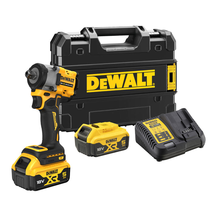 CORDLESS IMPACT WRENCH DEWALT DCF922P2T-QW 18 V, NUMBER OF BATTERIES 2, BATTERY CAPACITY 5.00 Ah, CASE