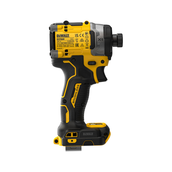 CORDLESS IMPACT DRIVER DEWALT DCF860N-XJ 18 V, 282.00 nm