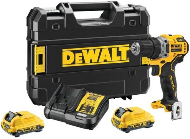 CORDLESS DRILL DEWALT DCD701D2-QW 12 V, 57.50 nm, NUMBER OF BATTERIES 2, 2.00 Ah, CASE