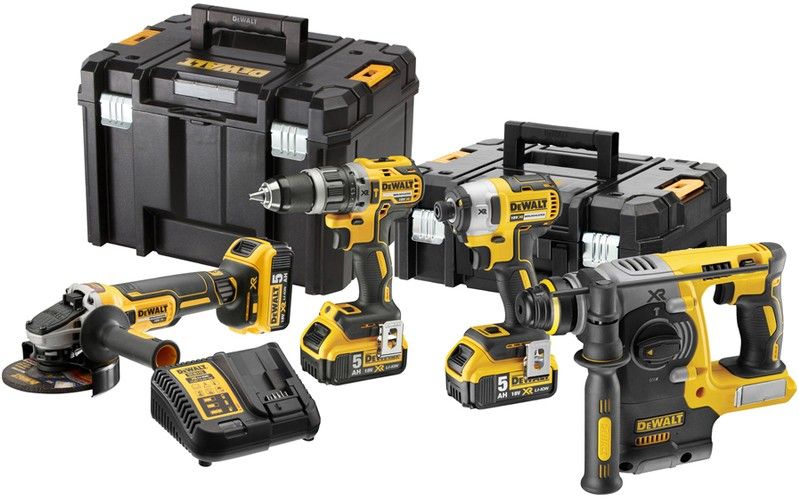 DEWALT DCK422P3T-QW 18 V CORDLESS BRUSHLESS KIT, NUMBER OF BATTERIES 3, 5.00 Ah, CASE