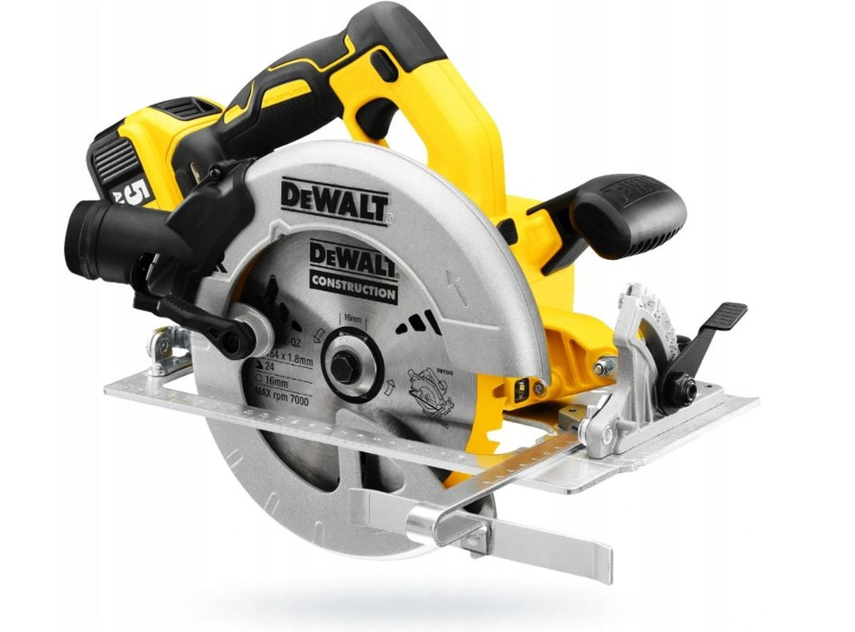 DeWALT DCS570P2-QW portable circular saw 18.4 cm Yellow 5500 RPM