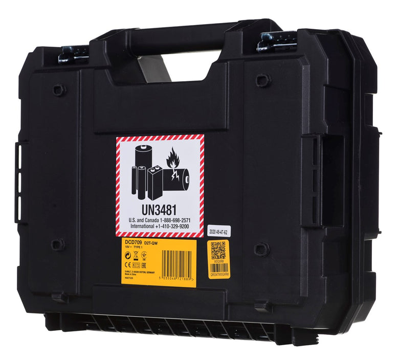 Dewalt DCD709D2T impact wrench with battery and charger