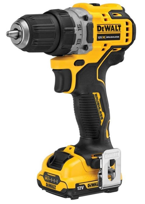 DEWALT DCD701D2-QW Cordless Drill 2x 12V 2Ah XR TSTAK Black, Yellow