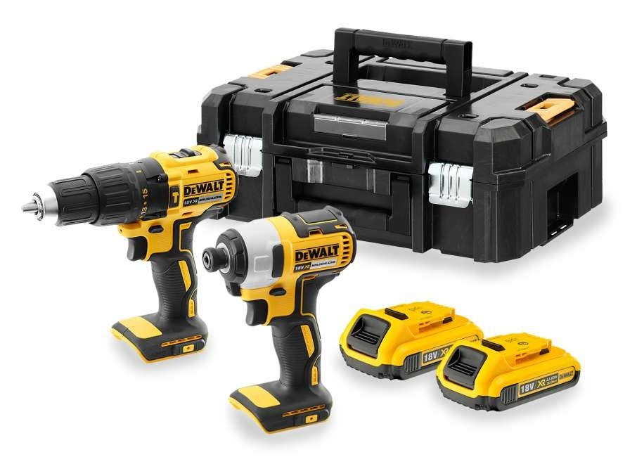 DEWALT BRUSHLESS BATTERY KIT DCK2060D2T-QW 18 V, NUMBER OF BATTERIES 2, 2.00 Ah, CASE