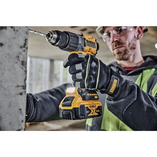 DeWalt DCK2026P2T-QW Combo set DCD805 + DCG405, 18 V XR 2×5.0 Ah black, yellow