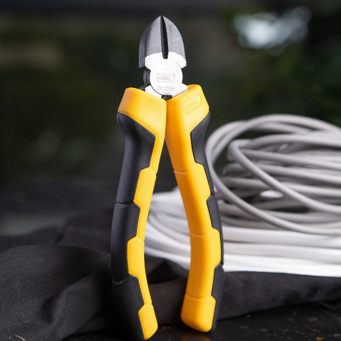 Diagonal Pliers 6’’ Deli Tools EDL2206 (yellow) - Pliers<<<Tools<<<InnproXML