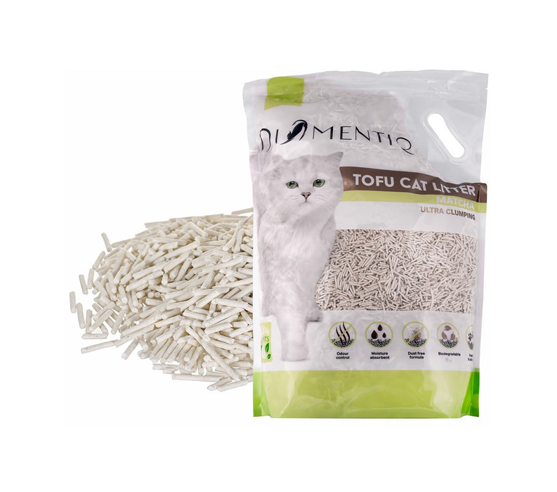 DIAMENTIQ Tofu Matcha Ultra clumping - plant-based litter - 4kg