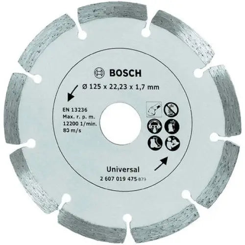 DIAMOND DISC FOR CUTTING NON-METAL BOSCH 125x1.7x22.23 - Дискове за ъглошлайфи<<<Консумативи за