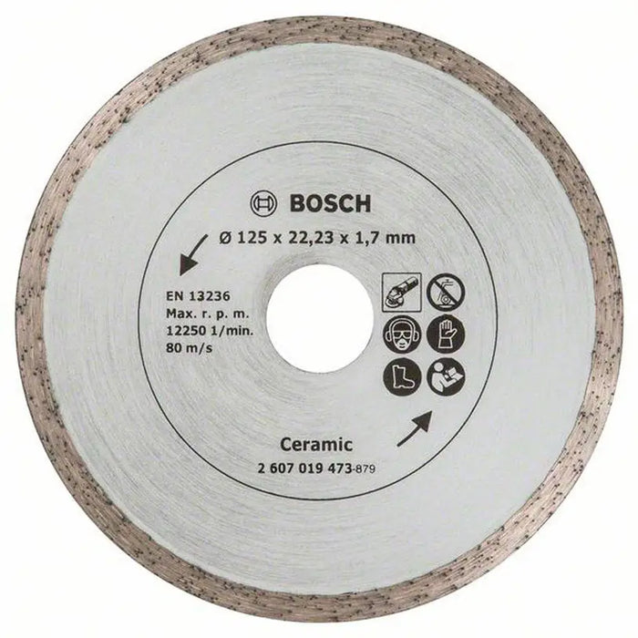 DIAMOND DISC FOR CUTTING NON-METAL BOSCH 125x1.7x22.23 - Дискове за ъглошлайфи<<<Консумативи за