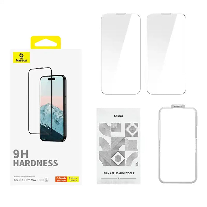 Diamond Tempered Glass Baseus 0.3mm for iPhone 15U ProMax - For smartphones<<<Tempered glass and screen