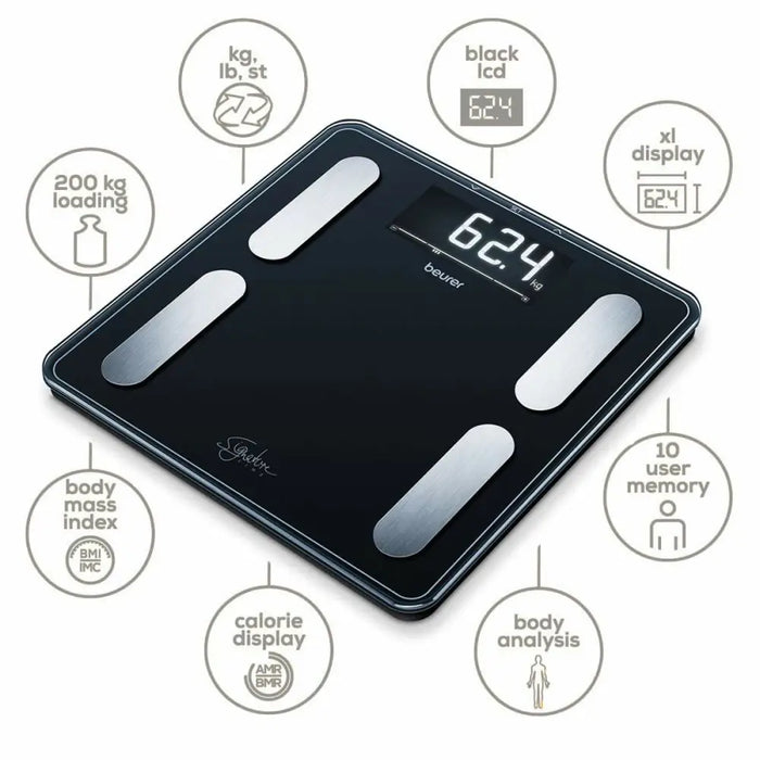Digital Bathroom Scales Beurer BF400 NEGRO - Баня<<<Дом Градина<<<BigBuy&&&Кантари за баня<<<Баня<<<Дом Градина<<<BigBuy