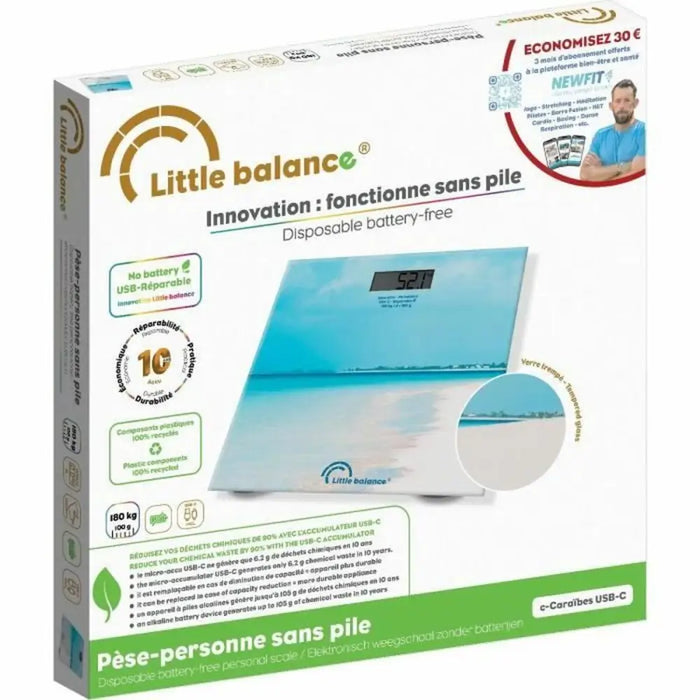 Digital Bathroom Scales Little Balance Caribe Blue - Баня<<<Дом Градина<<<BigBuy&&&Кантари за баня<<<Баня<<<Дом