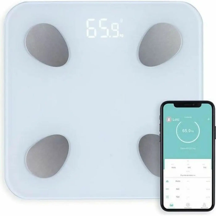 Digital Bathroom Scales Livoo DOM428 White Batteries x 3 - Баня<<<Дом Градина<<<BigBuy&&&Кантари за баня<<<Баня<<<Дом