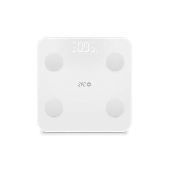 Digital Bathroom Scales SPC Internet ATENEA FIT 3 White Tempered Glass 180 kg 50 x 50 x 28 cm - Баня<<<Дом
