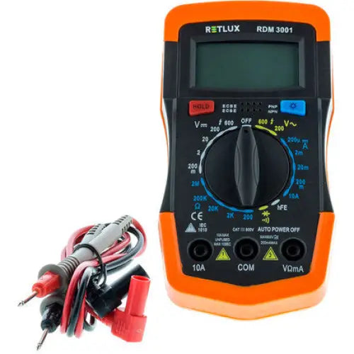 DIGITAL MULTIMETER RETLUX RDM 3001 - Измервателни уреди<<<Електроматериали<<<Строителни