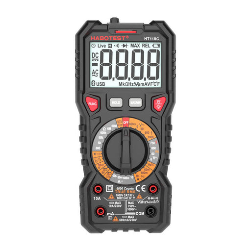 Digital Multimeter with Flashlight Habotest HT118C True RMS NCV battery testing - Measuring tools<<<Tools<<<InnproXML