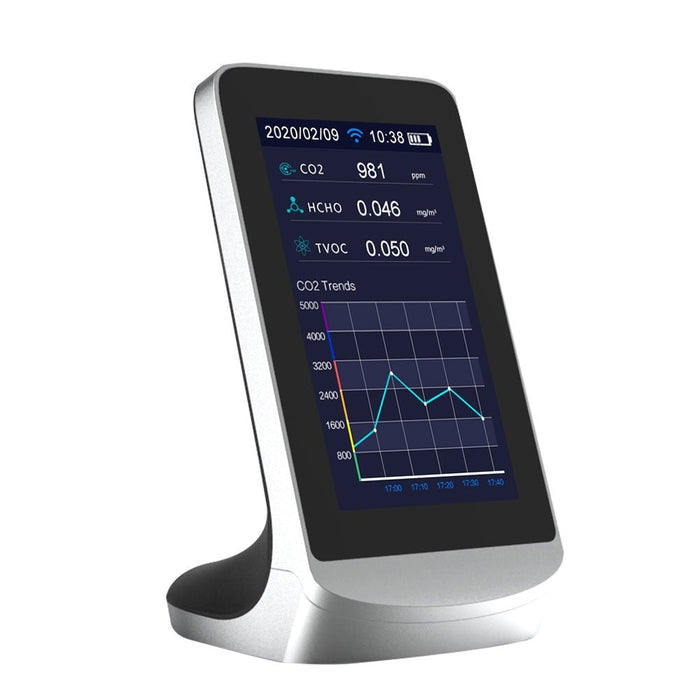 Digital Analyzer air quality laser PM2.5 detector. gas tester, temperature, humidity PM2.5 / HCHO / TVOC tester CO2